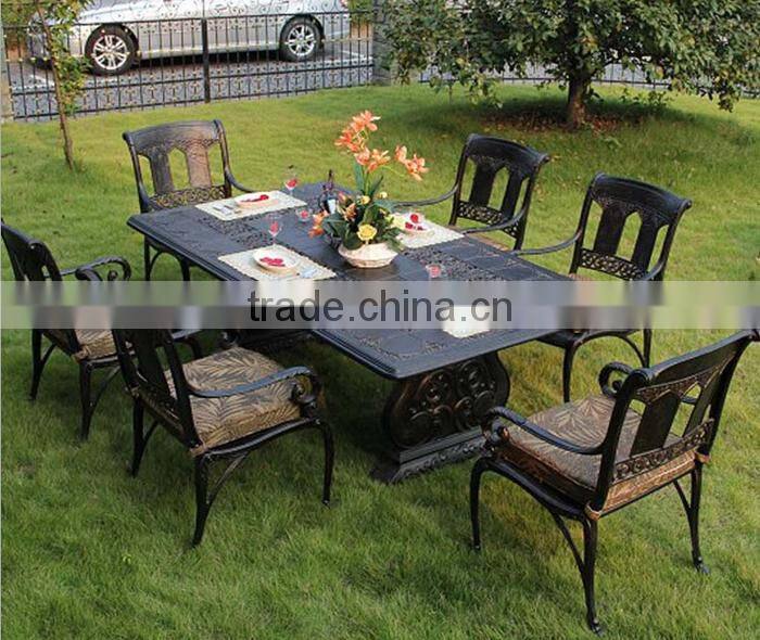 Patio Furniture Aluminum Powder Coated Anodized Cast Aluminum Garden Outdoor Furniture