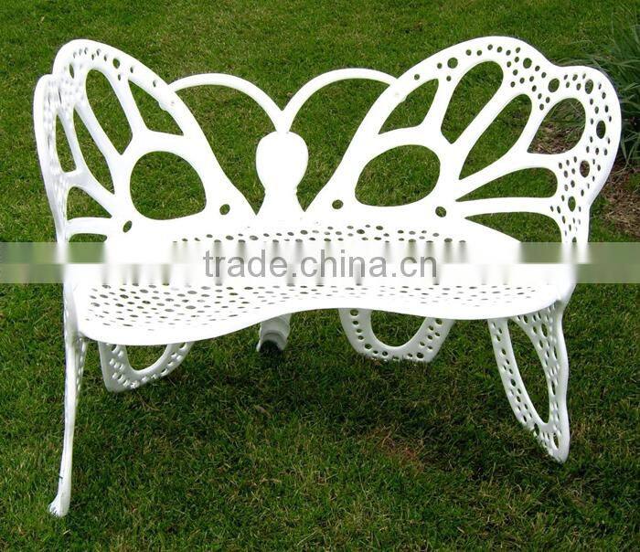Double-Seat Butterfly Garden Beach Lounge Chair Cast Aluminum Bistro Chair