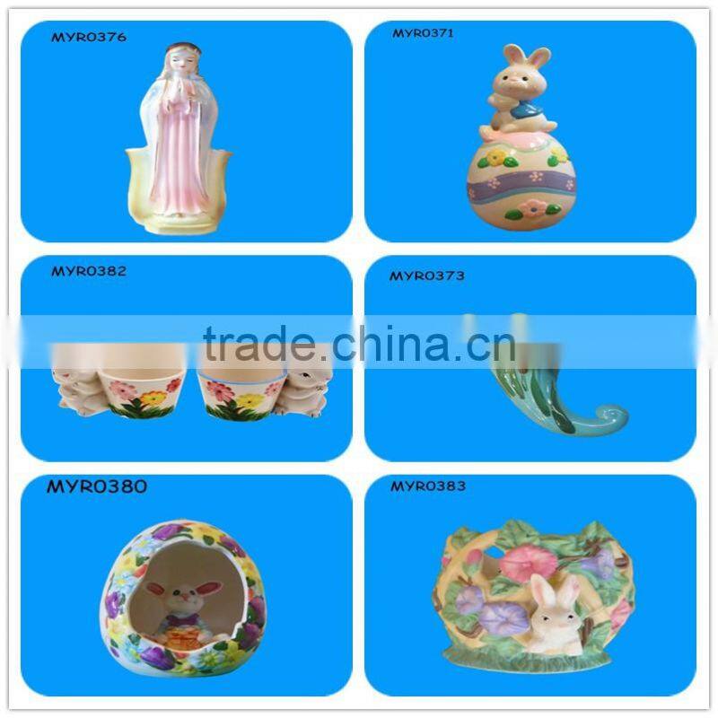 Ceramic Virgin Mary Wall Pocket For Easter