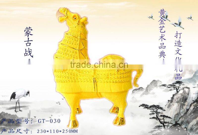 24k gold plated Hai bao For gifts