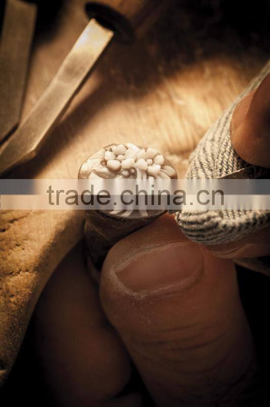 Wholesale Classic Jewelry 925 Sterling Silver Flower And Butterfly Cameo Ring Made in Italy A50 cameo 20mm