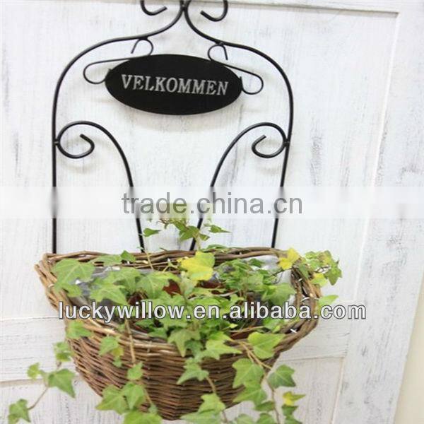 Direct supplier decorative wicker wall basket
