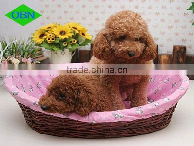 2014 Hot sale cheap cute wicker rattan pet house pet bed cat