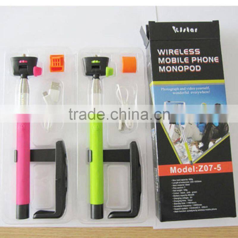 Selfie Stick Bluetooth , Selfie Stick Monopod , Wireless Monopod Selfie Stick with rechargeable