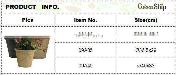 Decorative Flower Pots Wholesale / 20 years lifetime/UV protective/lightweight/ waterproof