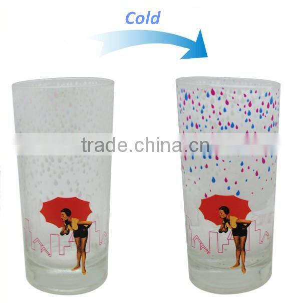 manufacturer promotional gifts cold sensitive glass cup