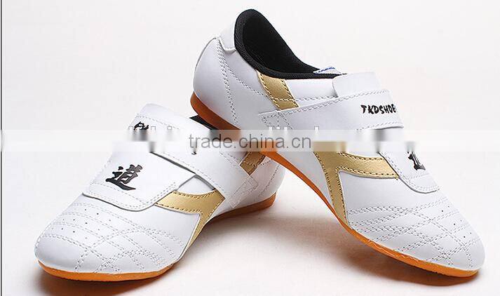 OEM logo direct manufacturer supply good quality white shoes for taekwondo karate