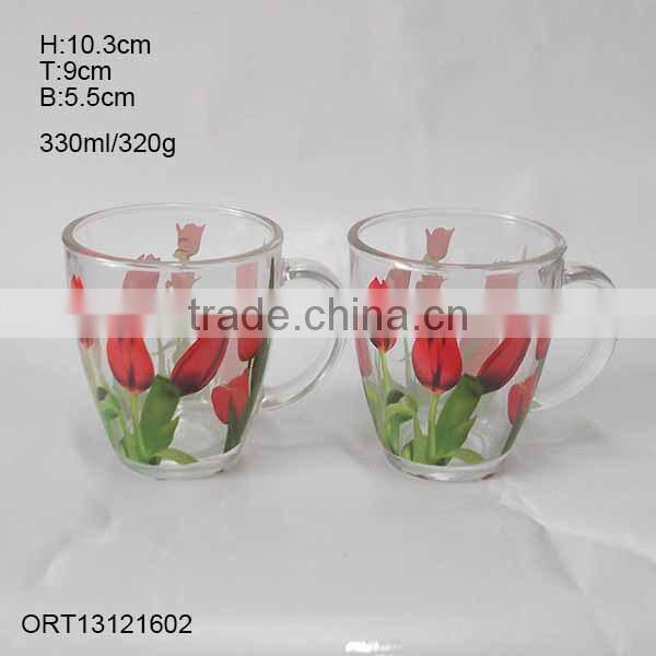 330ml 280ml tulip glass coffee mug tea mug