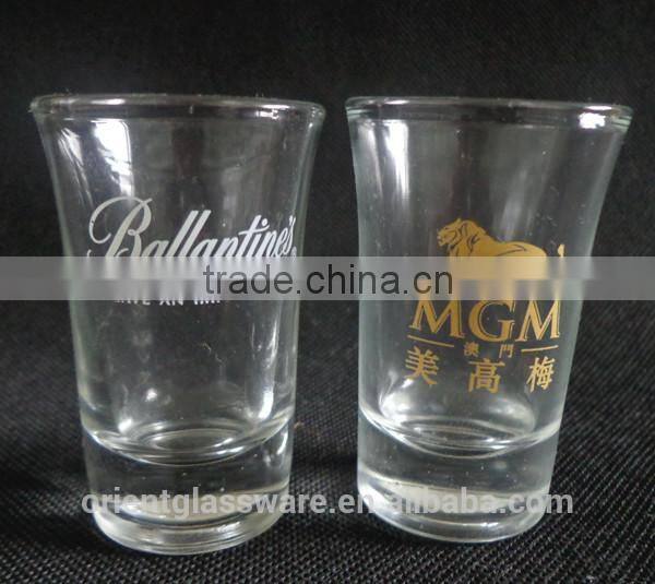 High quality 50ml round shape shot glass cup