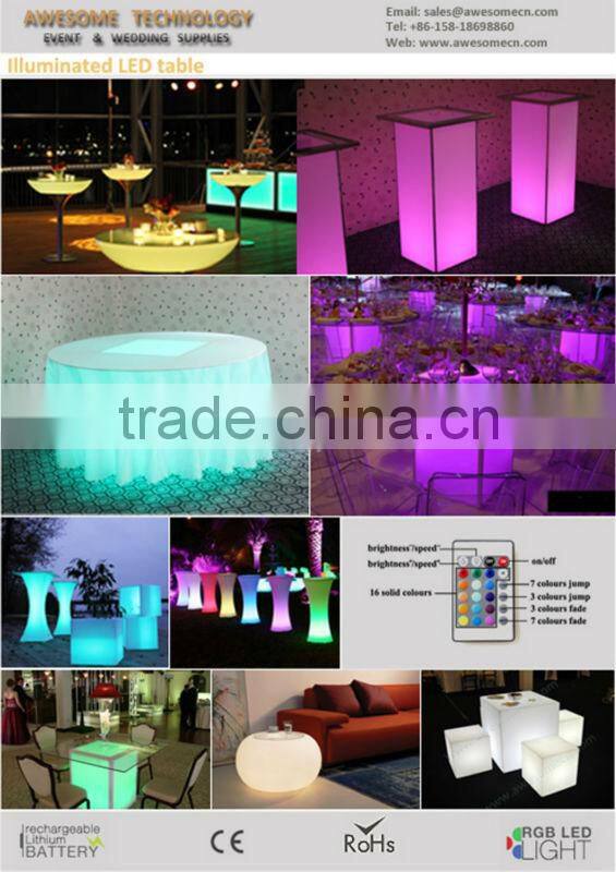 high-gloss white acrylic framed Modular lighted portable pedestals (TA110A)