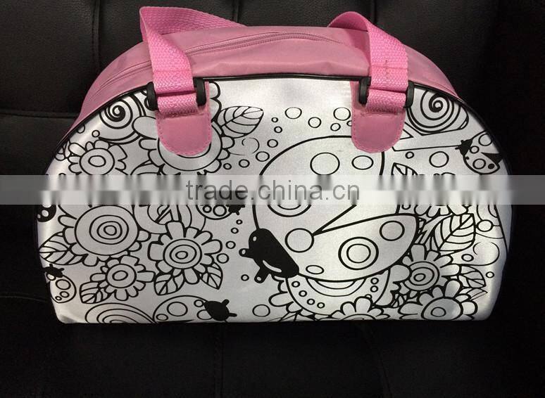 Animation style DIY schoolbag graffiti bag children Hand bag