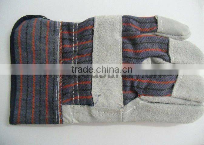 DDSAFETY 2017 Wholesale Cow Split Leather Work Safety Glove