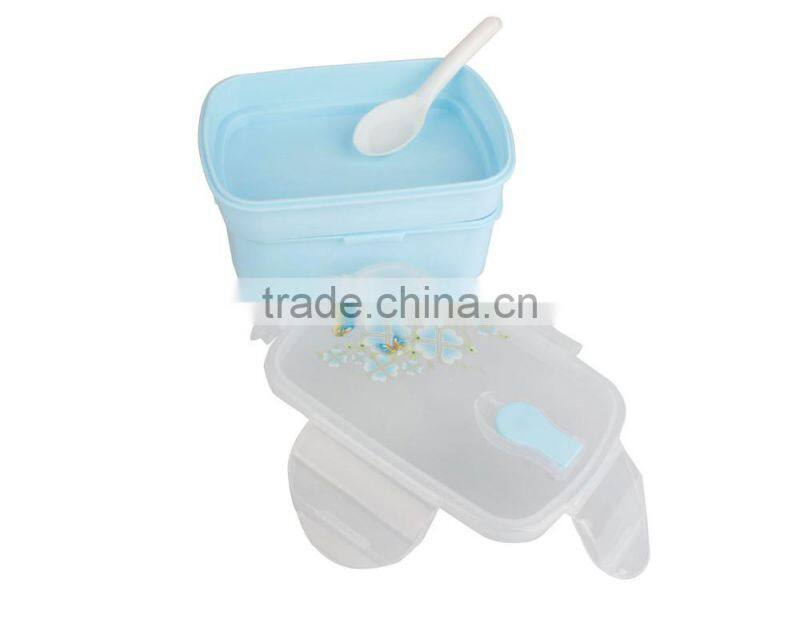 2Layers Microwave Using Customized Logo Plastic Lunch Box