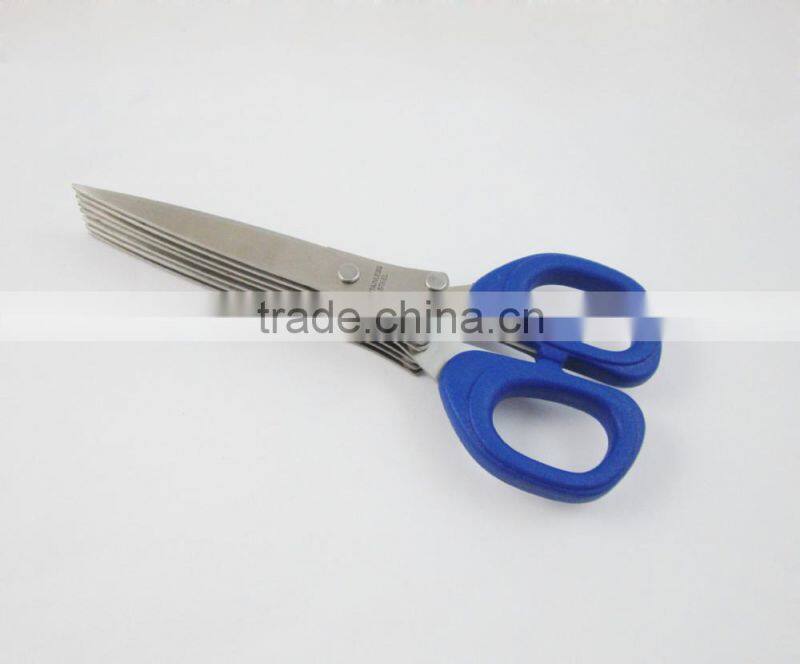 5 Blades Kitchen Scissor With Comb