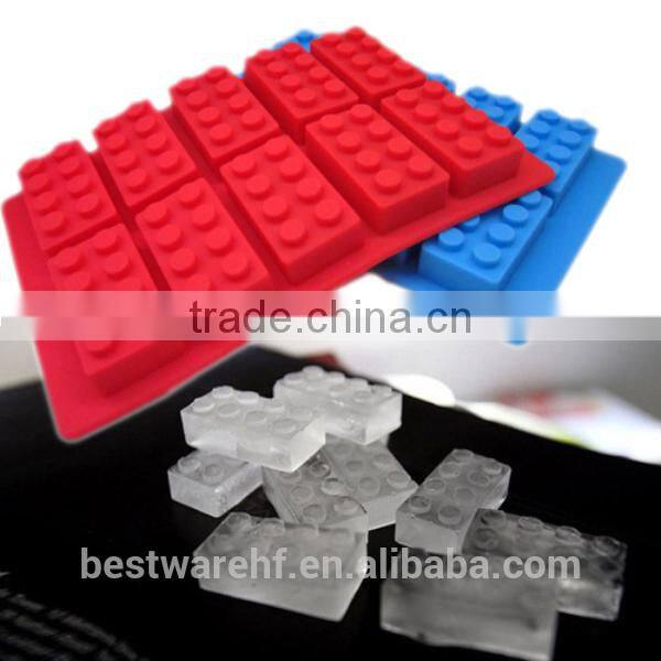 Tetris wholesale shaped silicone custom reusable blocks mini ice molds