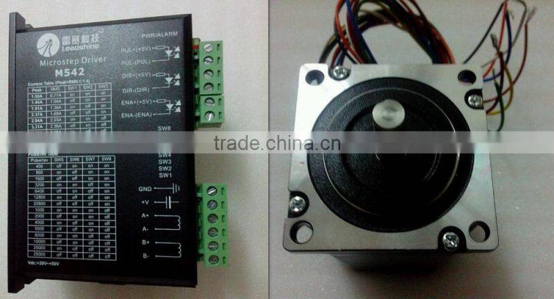 57hs22 and driver M542, stepper motor for laser engraving and cutting machine