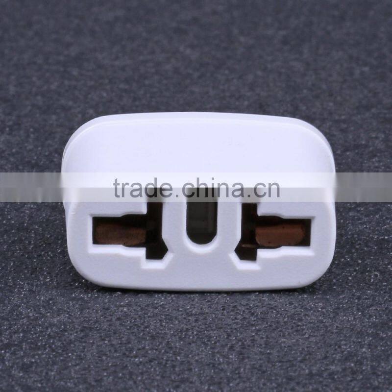 Euro to us plug travel adapter white