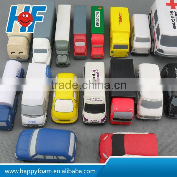 pu foam ball mini car toy promotional gifts custom design