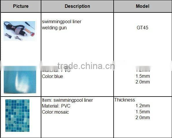 plastic disposable inner waterproof PVC liner for swiming poolfor swiming pool