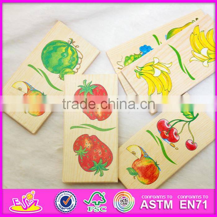 2016 top fashion educational wooden children domino game WJ277620