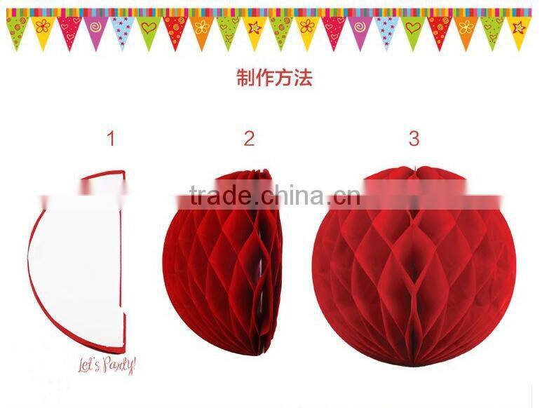 Party Decoration 10 Inch Paper Craft Honeycomb Ball wholesale