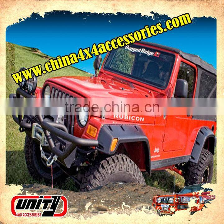 4x4 Car Fender Flares For Wrangler TJ /ABS Wheel Arch Flares / offroad vehicles wheel fender
