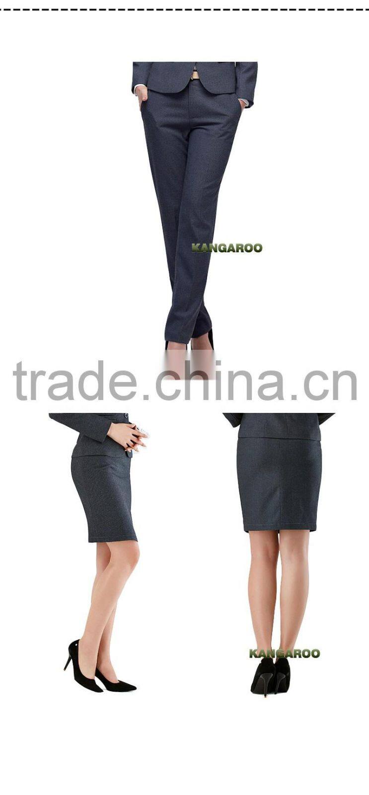 Xxl Plus Sized Office Women Pants Suit Uniform