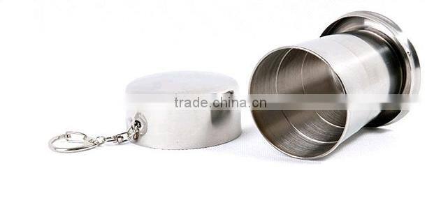 Six-layer Stainless Steel Flexible Folding Portable Cups or Travelling Cups