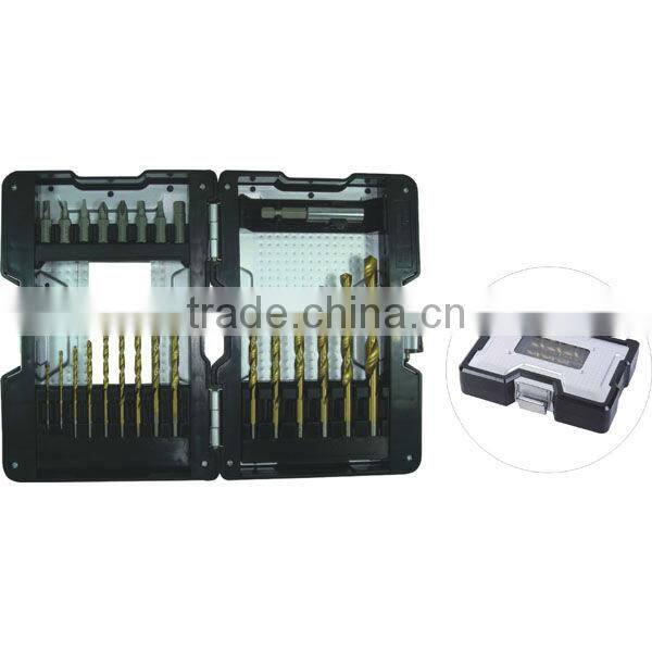 24pcs drill bits for metal in metal case