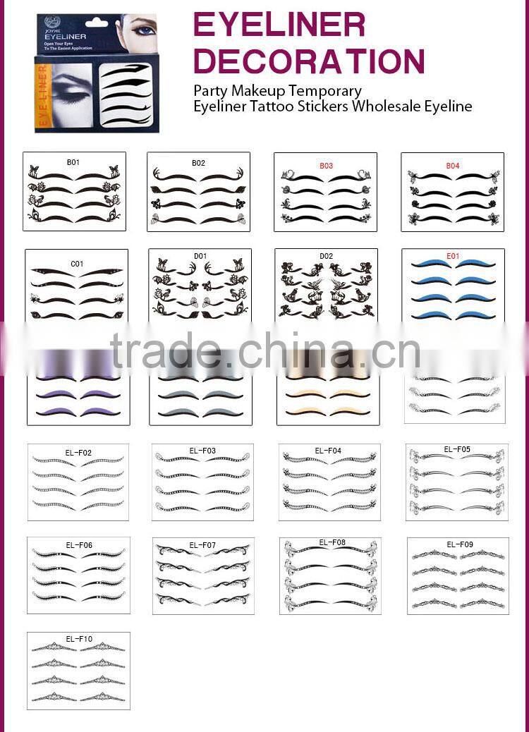 Eyeliner Stickers Instant Temporary Tattoo Eye Makeup Art