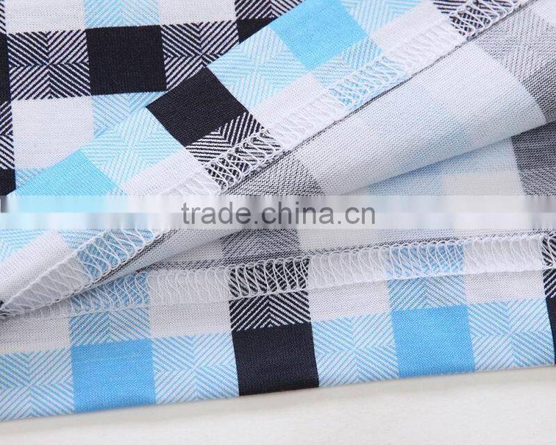 Raidyboer Men's knit polo t shirt 100%cotton with check Raidyboer