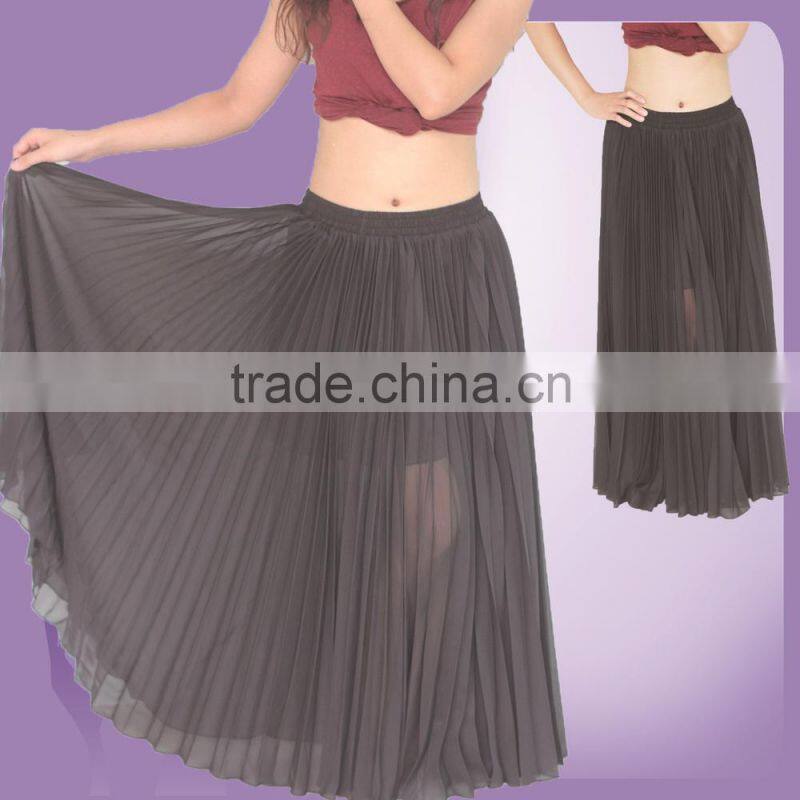 Hot Sale Stelisy Dark Blue Color Pleated Skirt Dance Plwated skirt