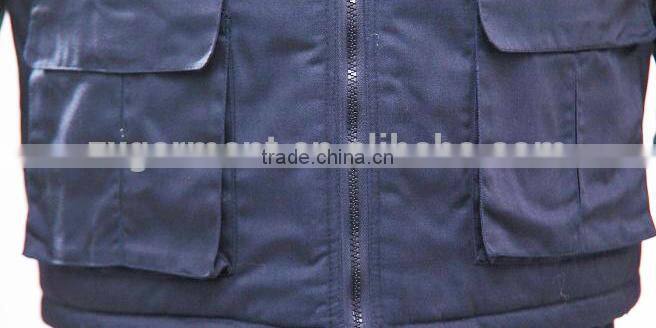 2017 OEM men waistcoat reflective tape vest industrial uniforms waistcoat