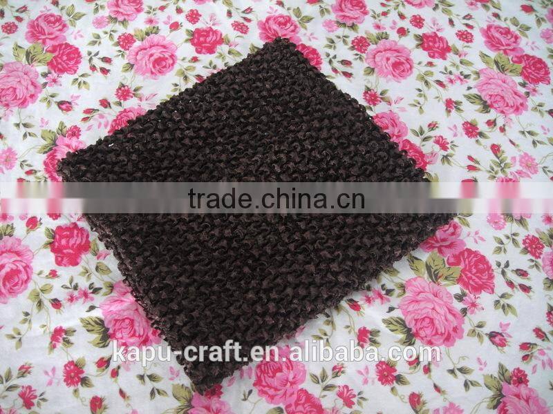 Solid color 9 inch girls crochet tube top lined children tube tops