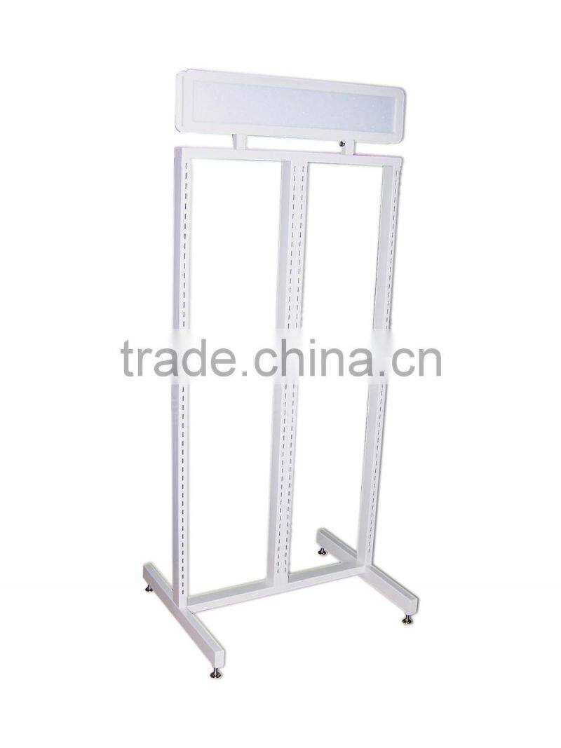 Two Side White Shoes & Garment Display Rack