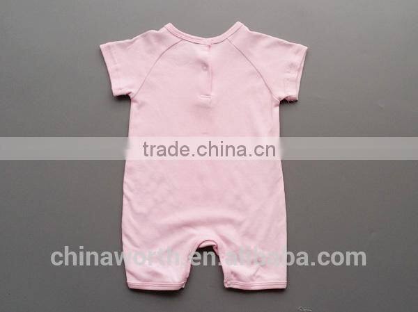 custom baby wear bodysuits/ short sleeve baby rompers