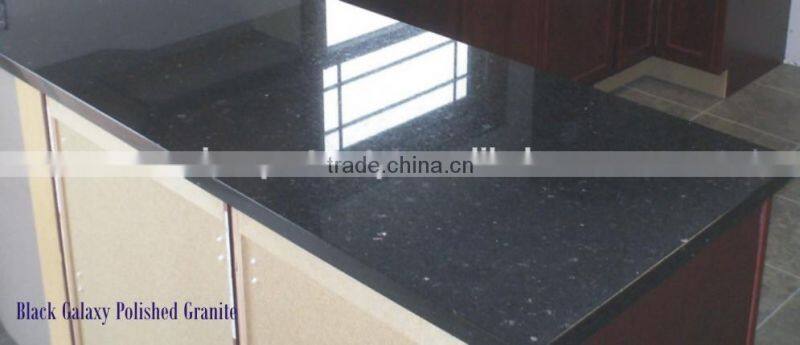 Indian Black Galaxy Granite Slab cut to size