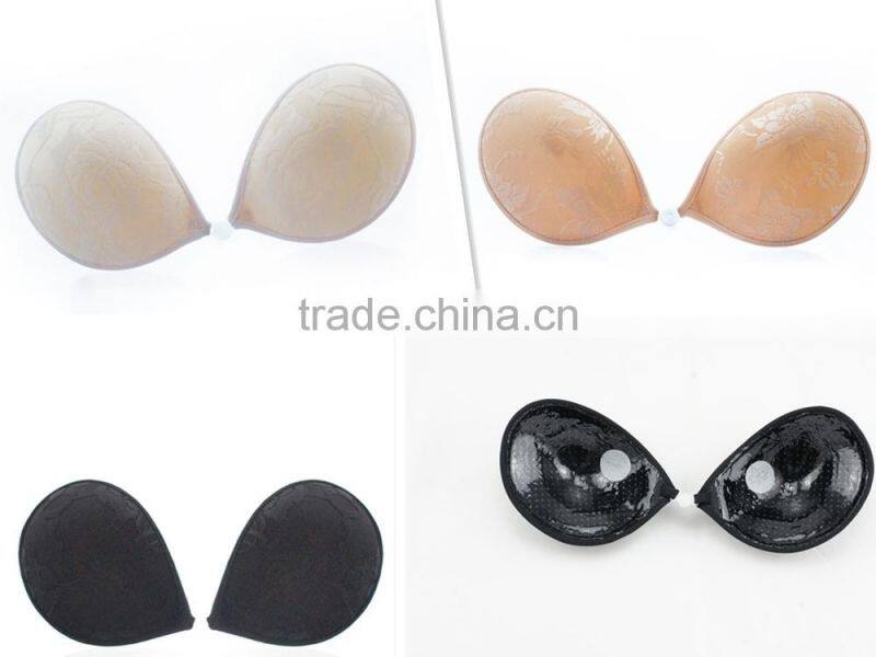 sexy seamless backless strapless invisible fancy lace bra