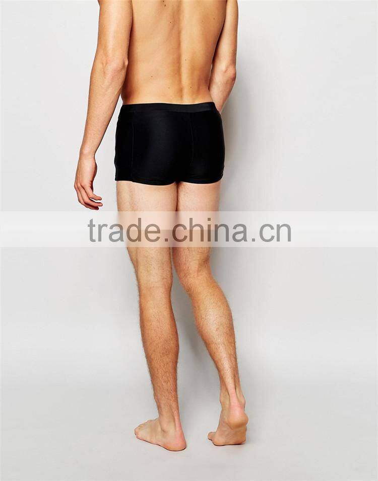 Wholesale Mens Super Short Hipster Swim Shorts In Black