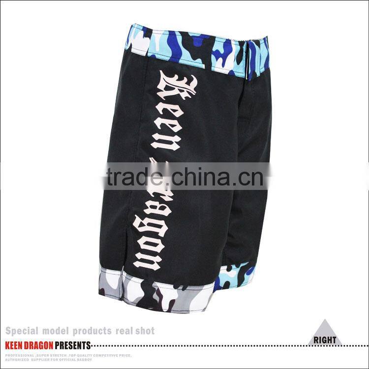 Customized Hot Design OEM Printed Fight mma Crossfit Shorts Black