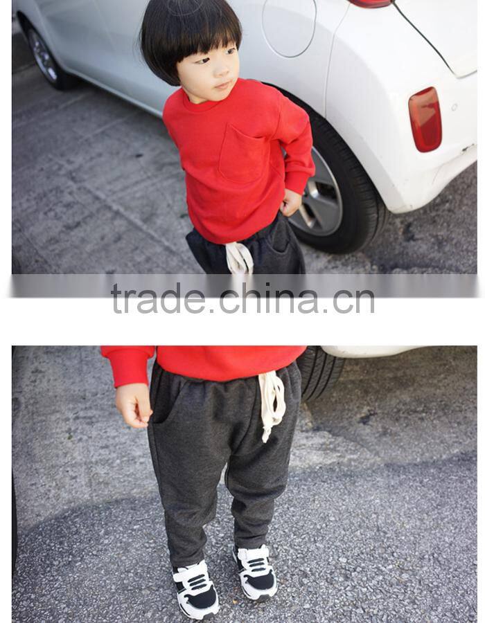 Korean new design fashion casual autumn&spring hoodies boys clothing sets