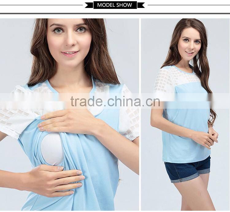 nursing top short sleeve maternity breast feeding tops tanks for pregnant women
