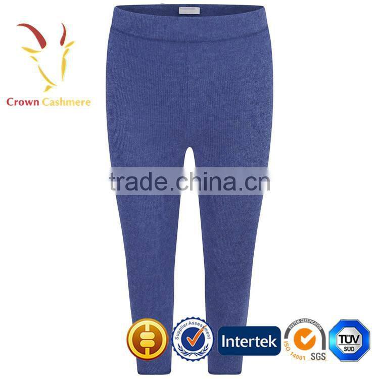 Color Blue Plain Kids Knitted Pants