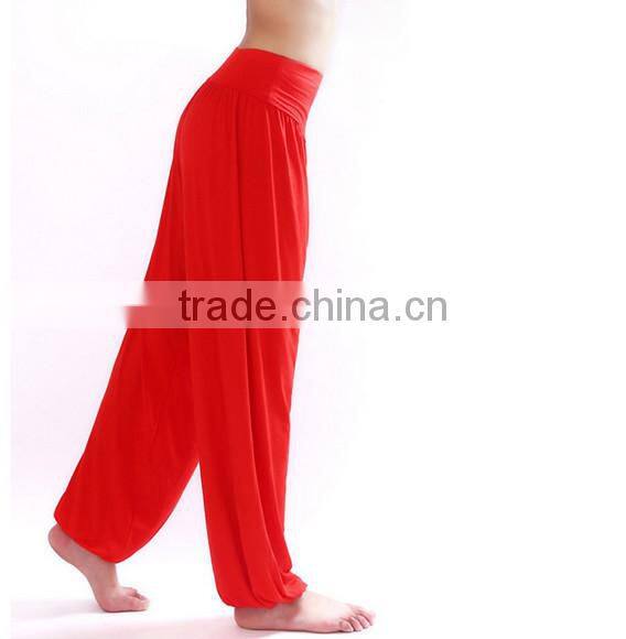 OEM bulking buy closed bottom polyester/cotton yarn custom women yoga pants wholesale