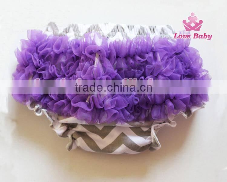 New Arrival Baby Stripe Cotton Bloomer Ruffle Kids Underwear