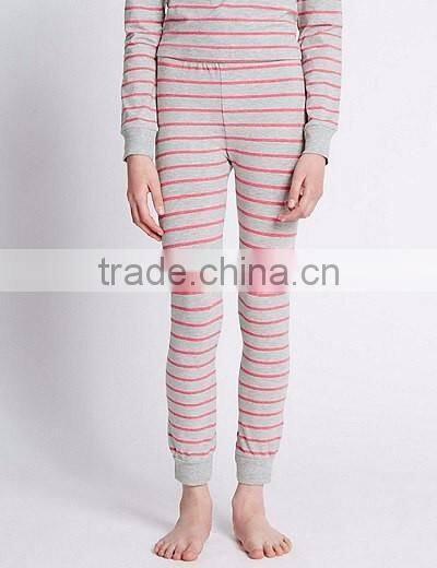 1540 100% cotton stripe children's pajamas, children's clothing