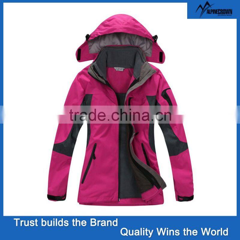 2017 High Quality Custom Women's Fashion winter waterproof Outdoor Winter Sports warm Jacket