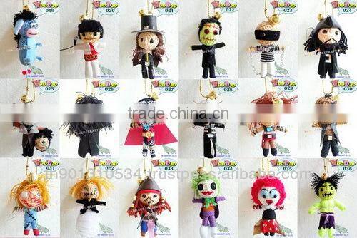 Handmade Keychains Keyrings Voodoo Doll String Accessories bag Gifts