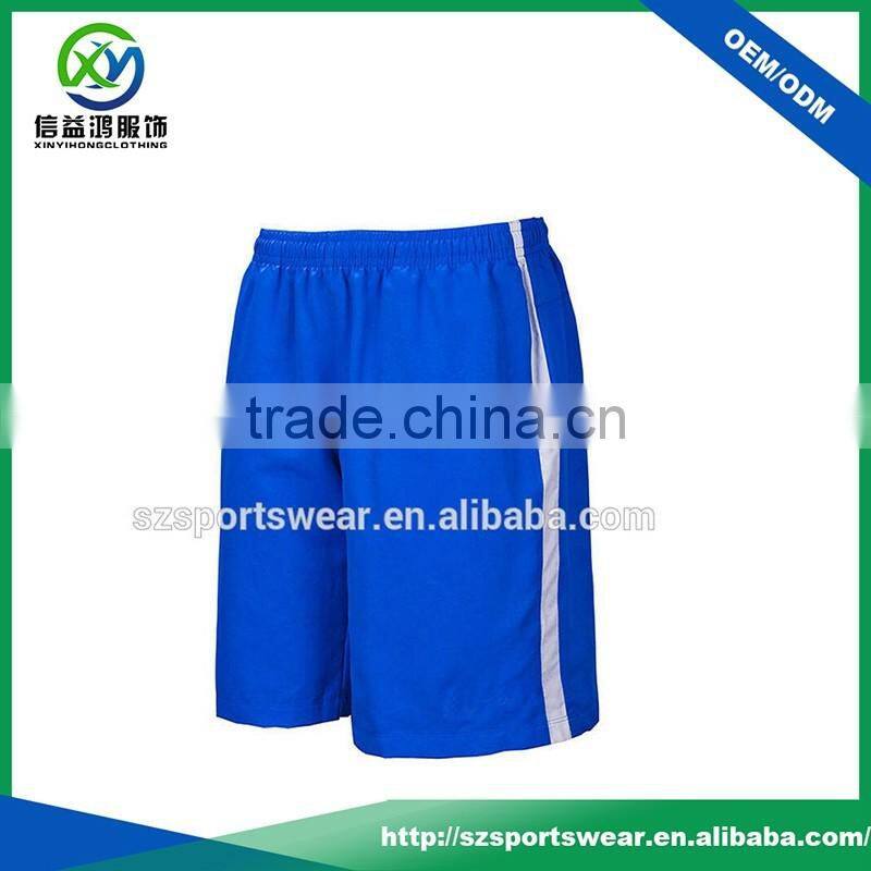 OEM Custom Boy Basketball Short , Quick Dry Bule color sport short