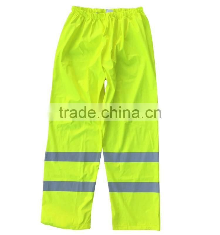 uniform hoodie yellow high visibility waterproof safety reflective tape rain suit